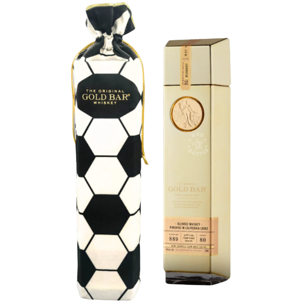Gold Bar Blended American Whiskey Premium Blend Soccer Bag (750ml)
