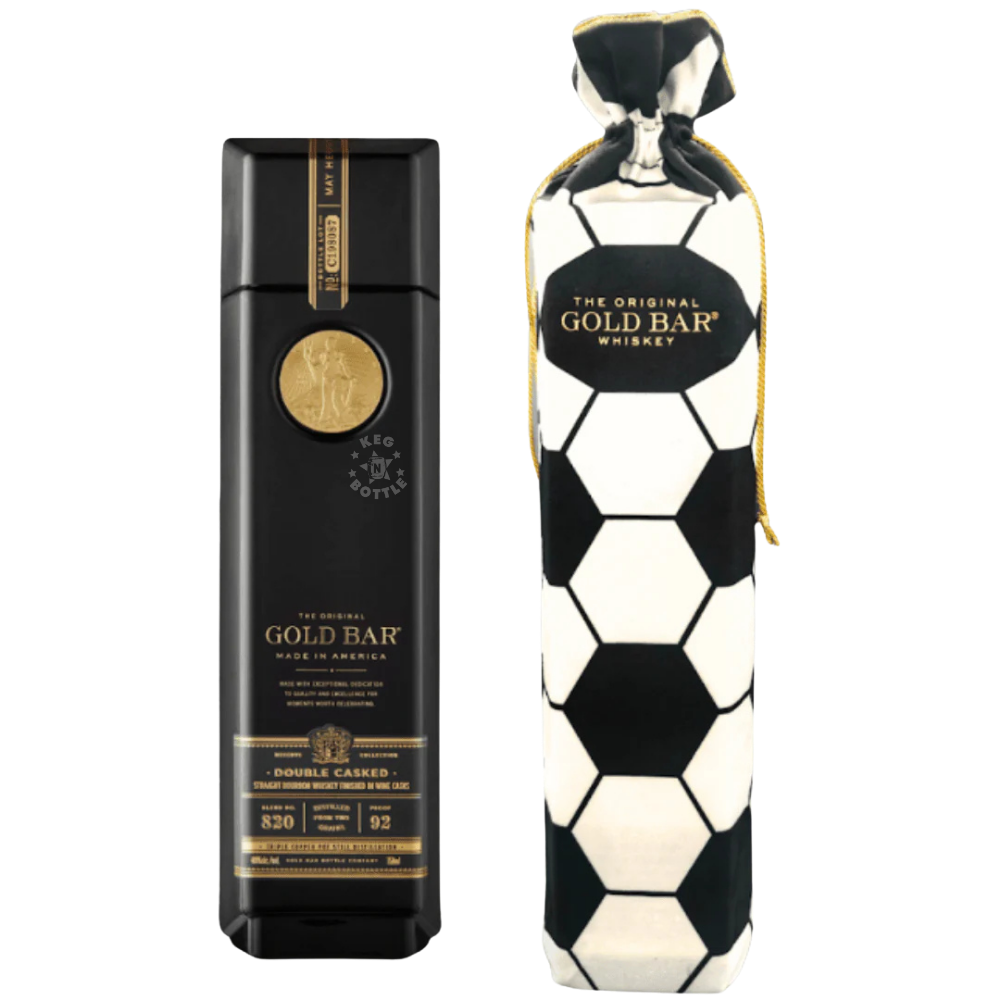Gold Bar Straight Bourbon Whiskey Double Cask Soccer Bag (750ml) 2