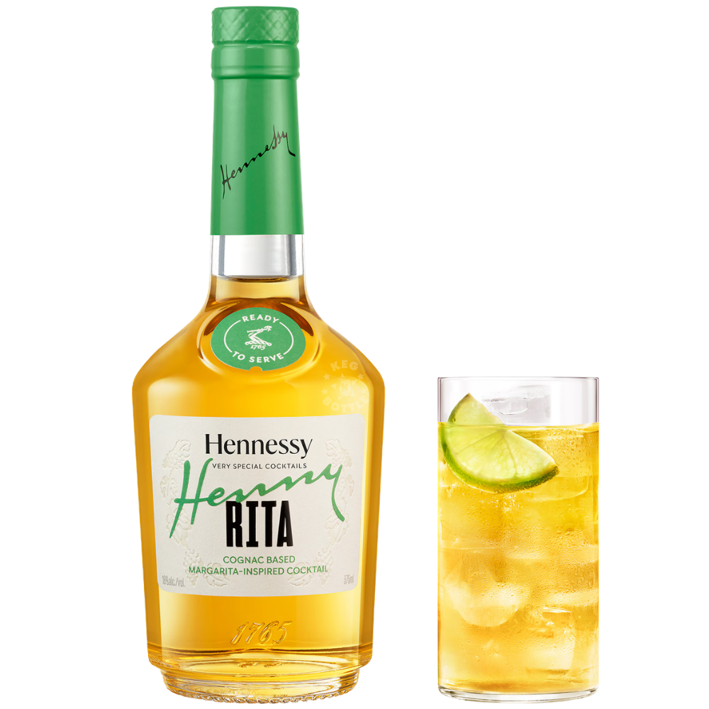 Hennessy Very Special Cocktails Henny-Rita 375mL bottle, a Margarita-inspired ready-to-serve cocktail crafted with Hennessy Very Special Cognac and natural lime flavor. 2