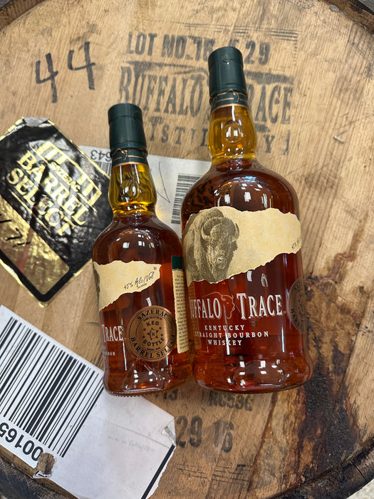 Buffalo Trace Bourbon Single Barrel "Keg N Bottle" Combo Pack (375mL