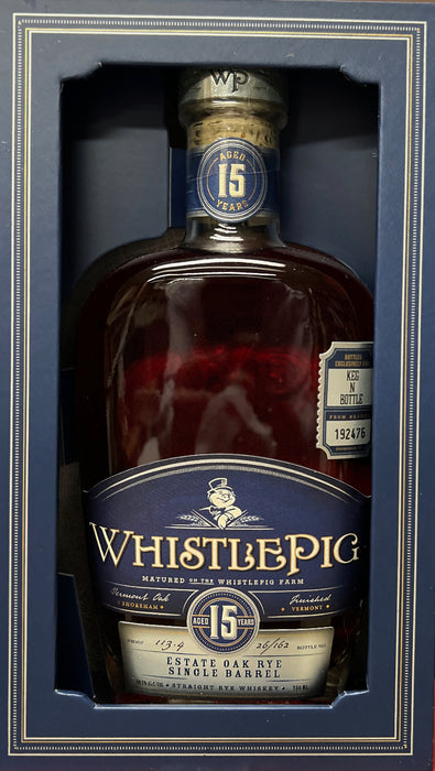 WhistlePig 15 Year Rye Keg N Bottle Single Barrel Barrel Select (750mL)