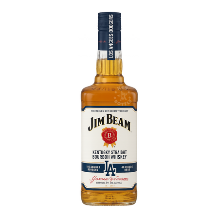Jim Beam Kentucky Straight Bourbon Whiskey LA Dodgers 60th