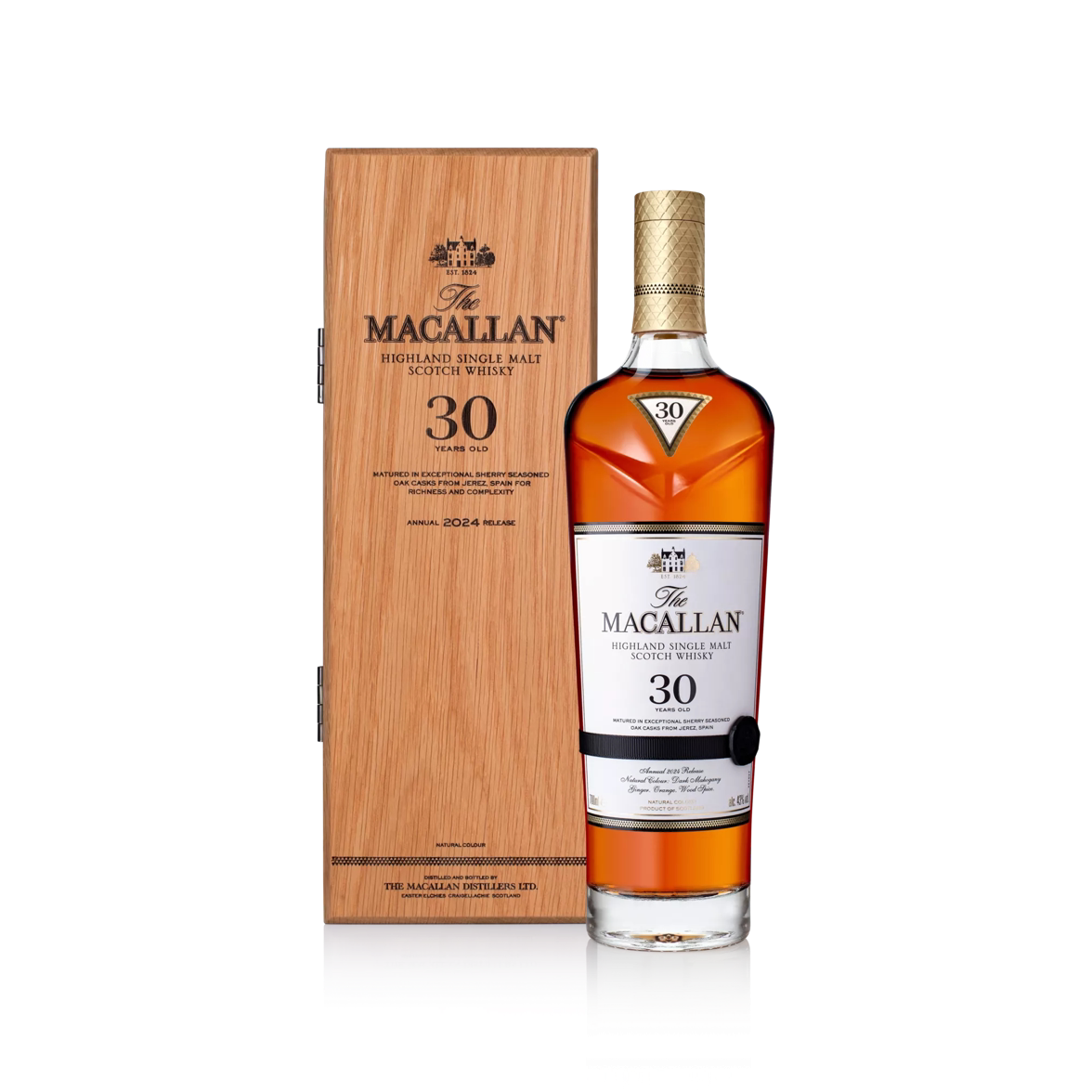 The Macallan 30 Year Sherry Oak Cask Single Malt Whiskey (750mL)