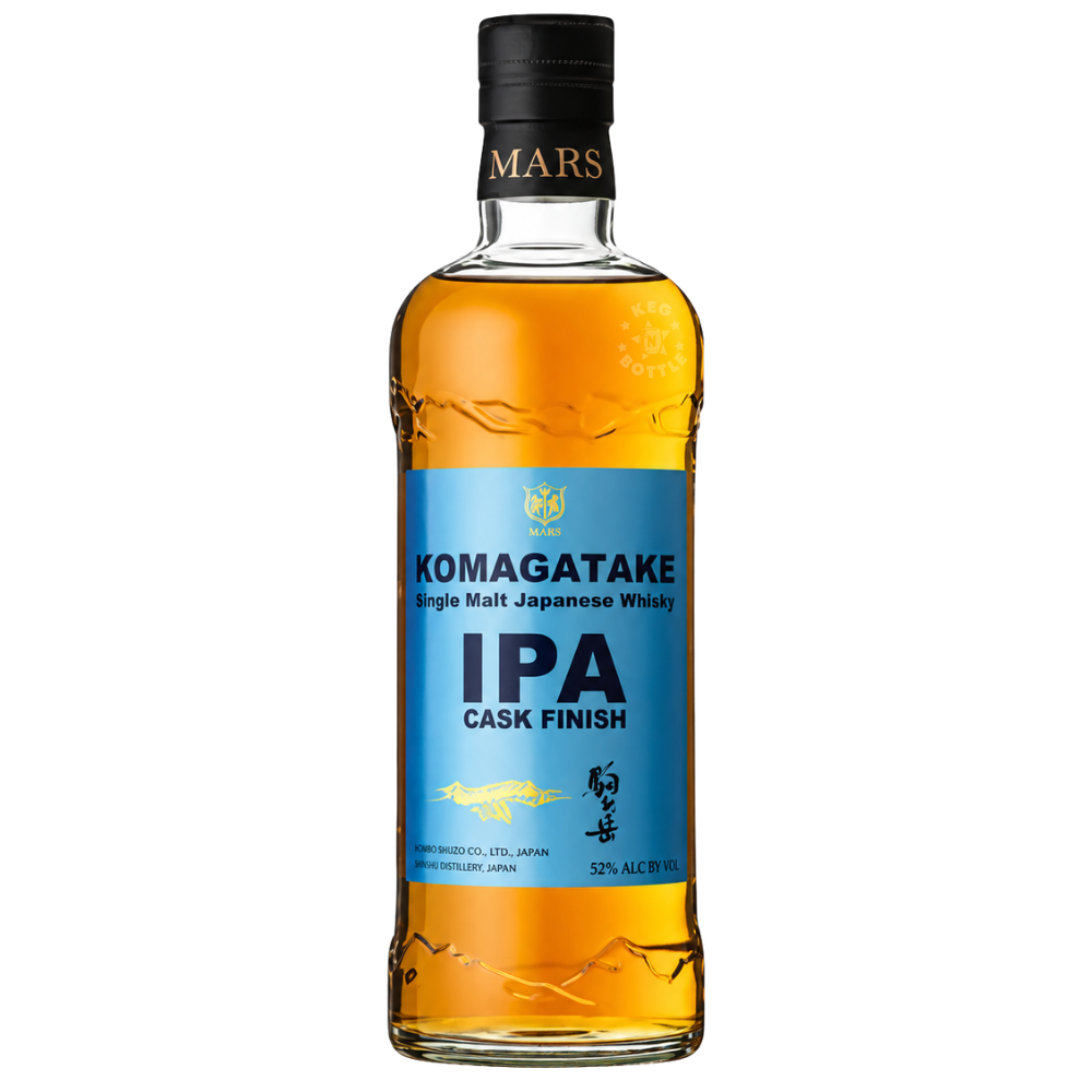 Mars Komagatake IPA Cask Finish Single Malt Japanese Whisky 700mL bottle from Nagano, Japan.