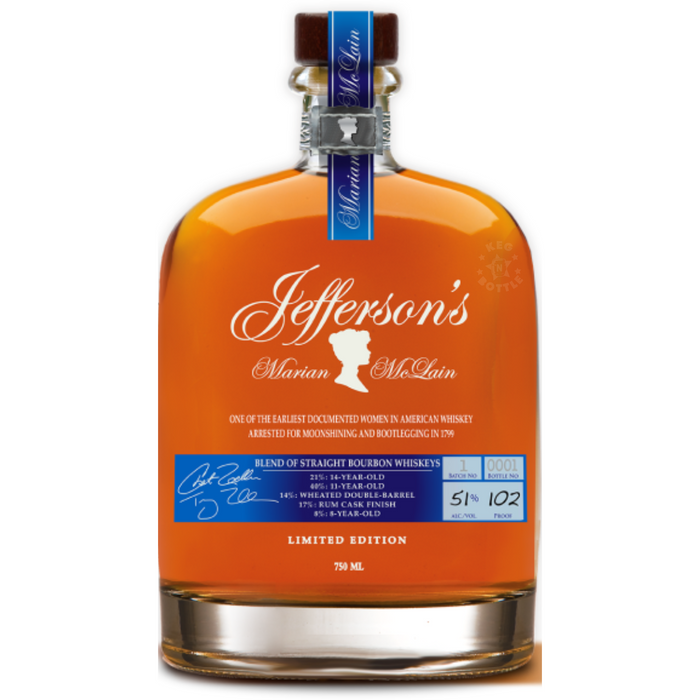 Jefferson's Marian McLain Blended Bourbon Whiskey (750 ml)