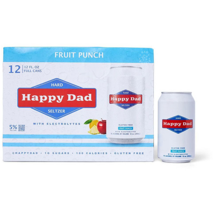 Happy Dad Fruit Punch Hard Seltzer (12 Pack)