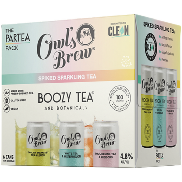 Owl's Brew Boozy Tea Variety (6 Pack)