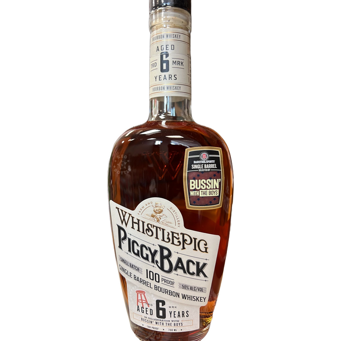 WhistlePig Barstool Sports Barrel Pick PiggyBack 6 Year Bourbon Whiskey (750 ml)