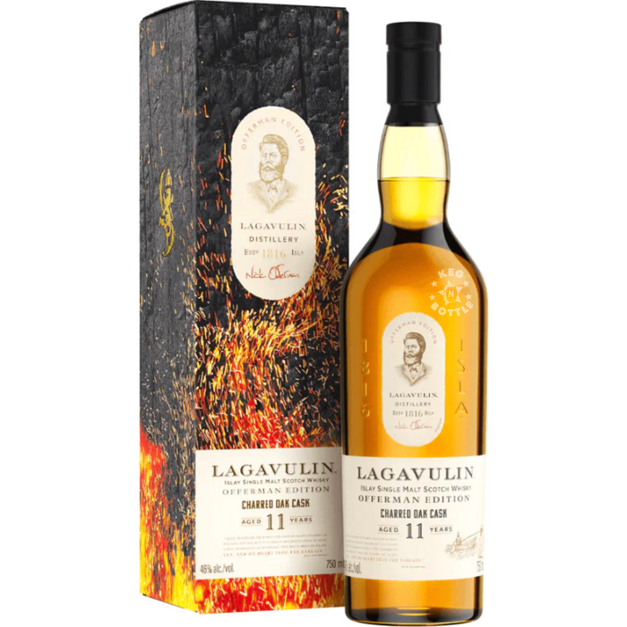 Lagavulin 11 Year Offerman Edition Charred Oak Cask Single Malt Scotch (750 ml)