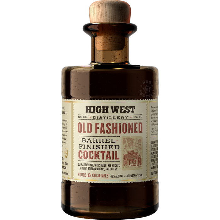 High West Old Fashioned Barrel Finished Cocktail (375 ml)