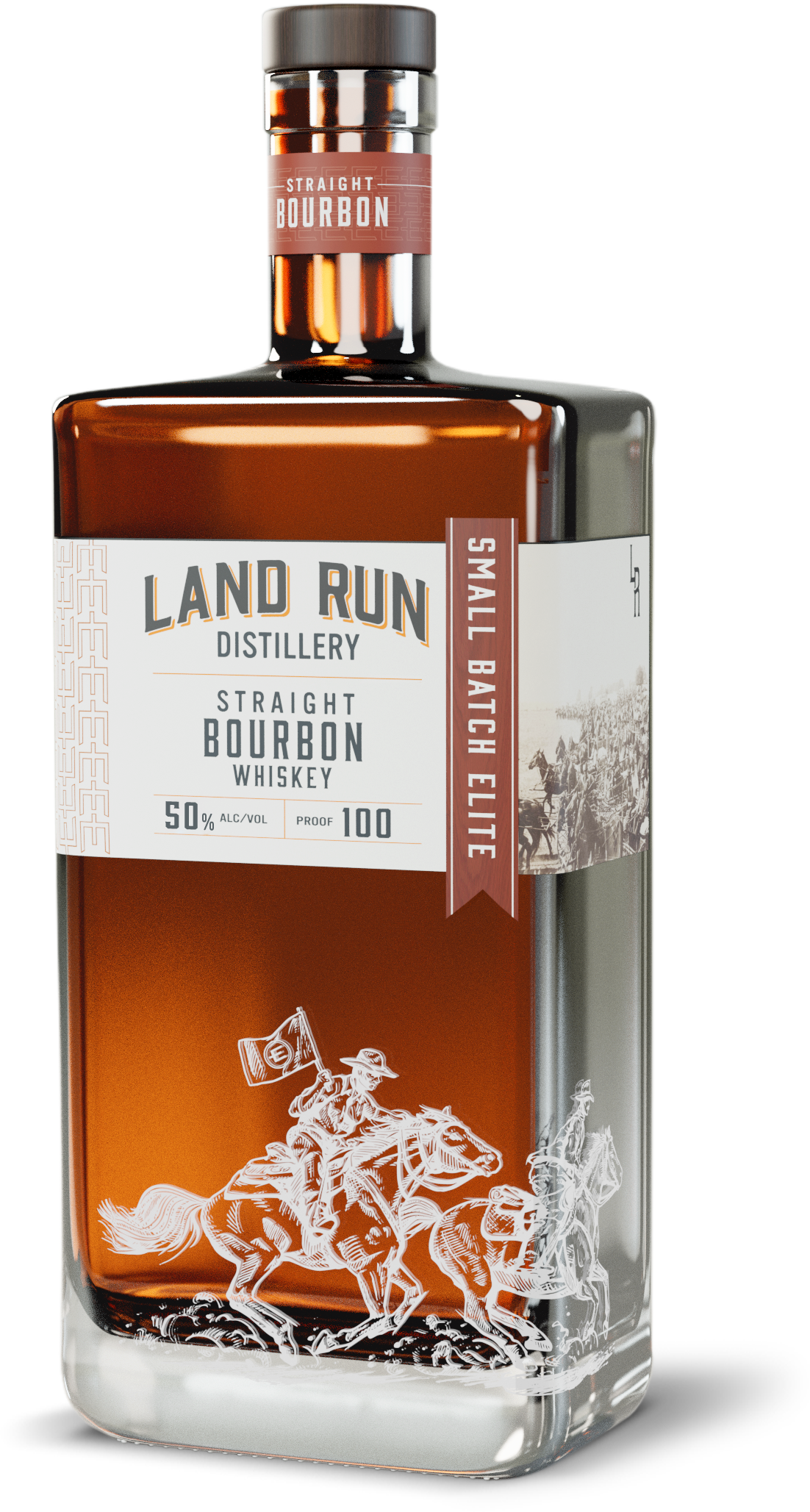 Land Run Small Batch Elite Straight Bourbon Whiskey (750 mL)