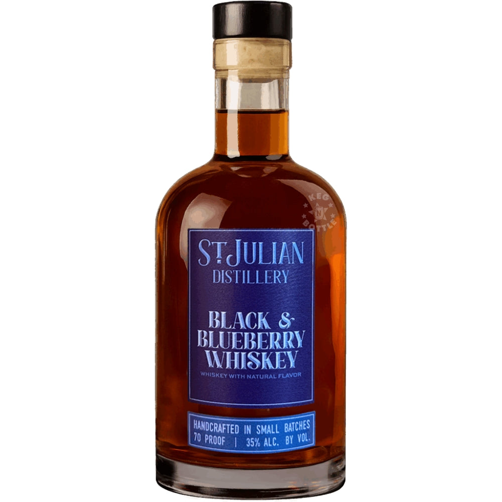St. Julian Black & Blueberry Flavored Michigan Whiskey (750mL)