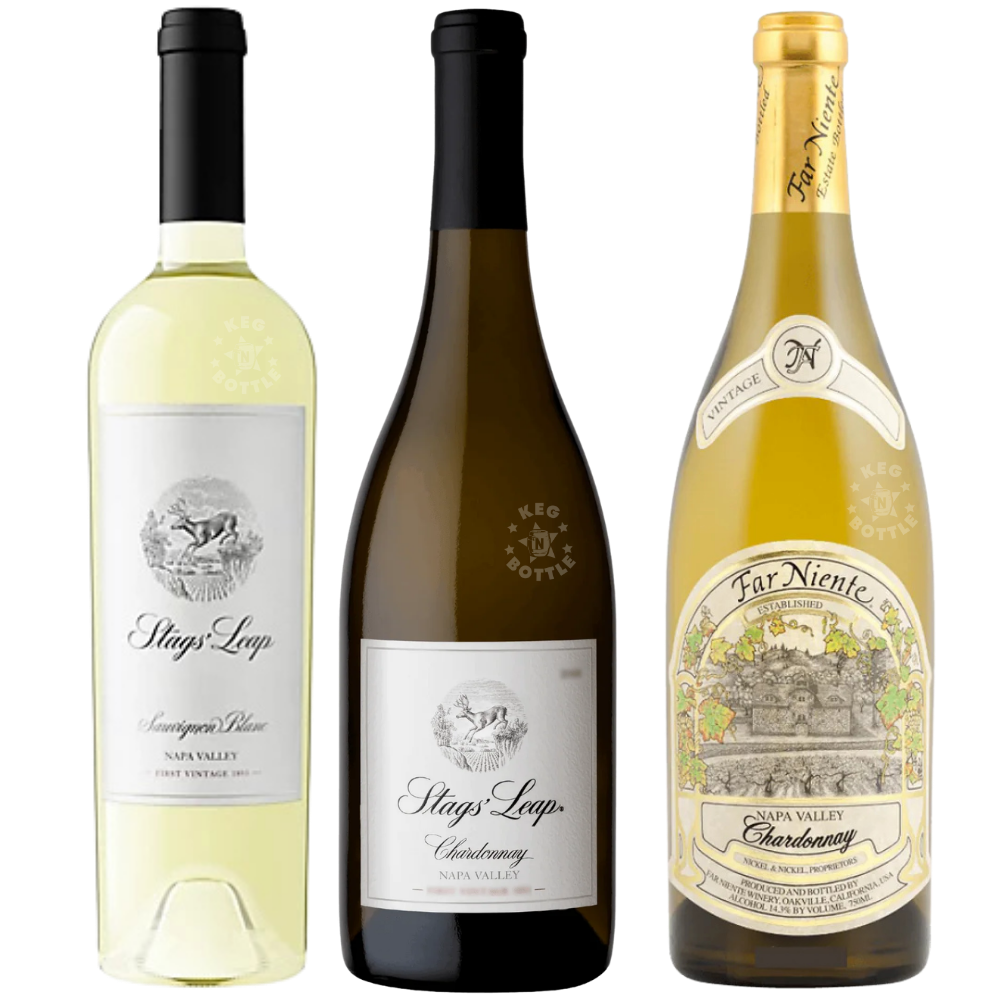 Stag’s Leap Chardonnay and Sauvignon Blanc white wine bundle 3 bottles