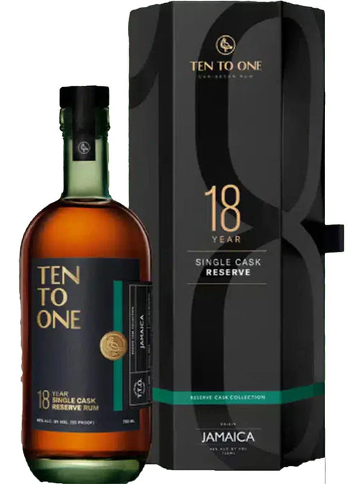 Ten To One 18 Year Jamaica Reserve Collection Dark Rum (750mL)