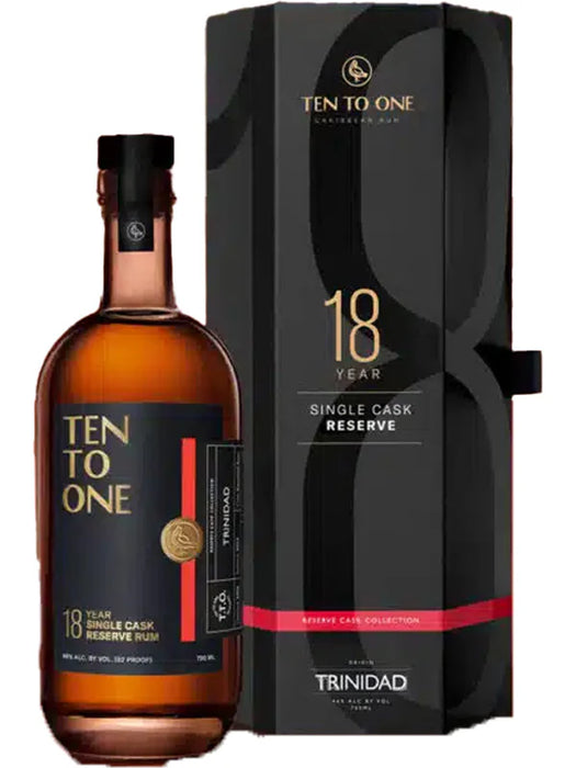 Ten To One 18 Year Trinidad Reserve Collection Dark Rum (750 ml)