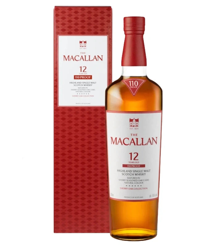 The Macallan Sherry Oak 12 Year 110 Proof Scotch Whisky (750mL)