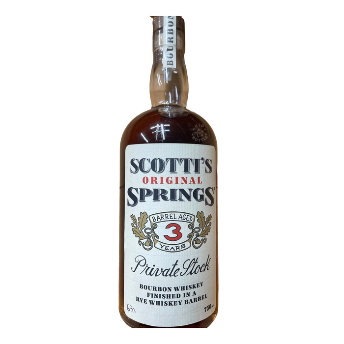 Scotti's Springs 3 Year Bourbon Whiskey (750 ml)