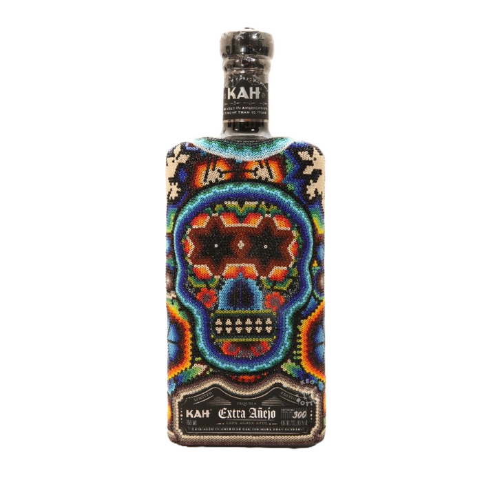 Kah Extra Anejo Huichol Beaded Limited Edition Tequila (750 ml)