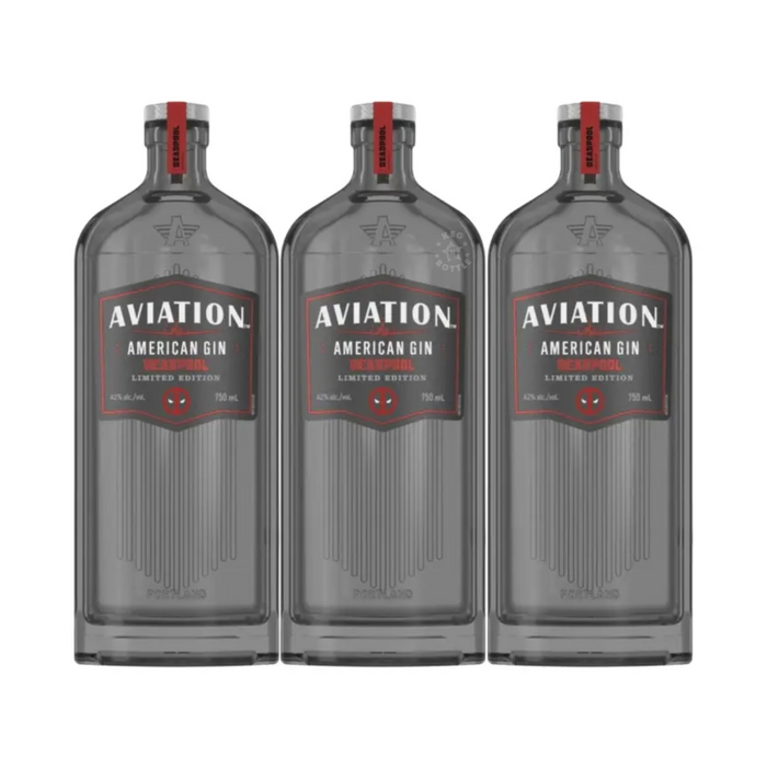 Aviation Gin Deadpool Limited Edition (3x750mL)
