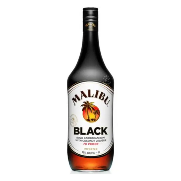 Malibu Black Coconut Rum (1 L)
