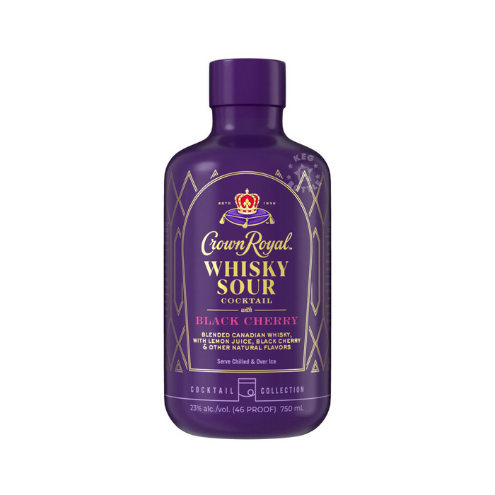 Crown Royal Whiskey Sour With Black Cherry RTD Cocktail (750 ml)