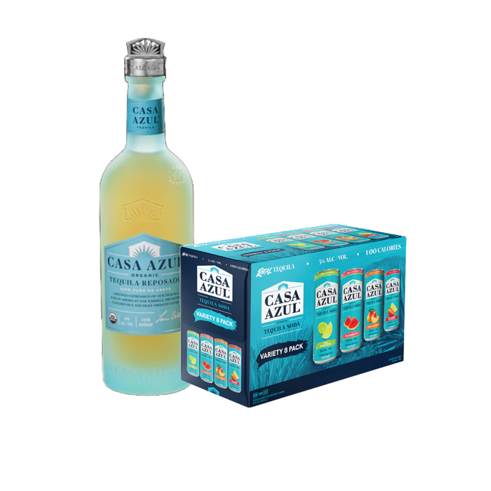 Casa Azul Organic Reposado & Tequila Soda Variety Pack $5 Instant Venmo Rebate