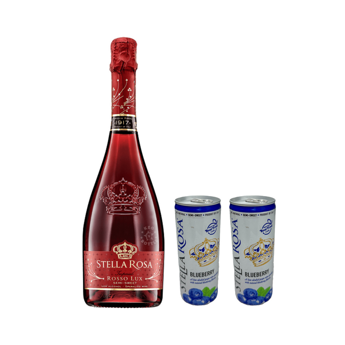 Stella Rosa Rosso Lux & 2 Blueberry Cans Combo Pack