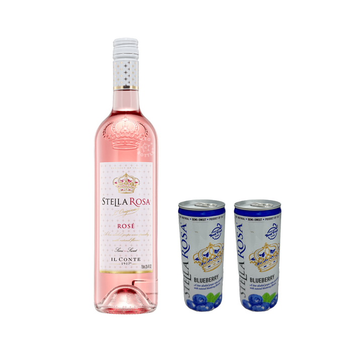 Stella Rosa Rosé & 2 Blueberry Cans Combo Pack