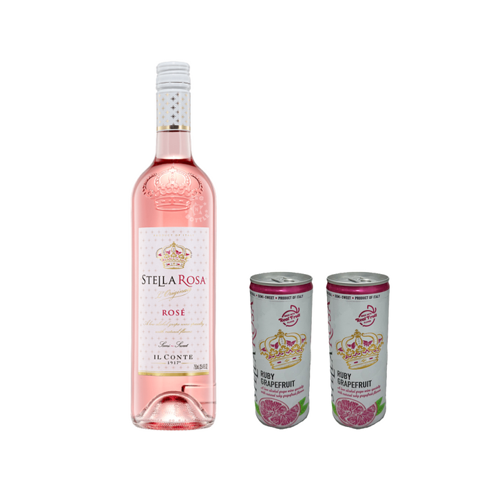 Stella Rosa Rosé & 2 Ruby Grapefruit Cans Combo Pack