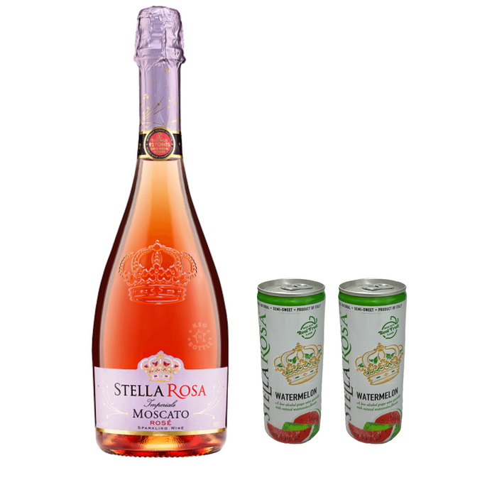 Stella Rosa Moscato Rose & 2 Watermelon Cans Combo Pack