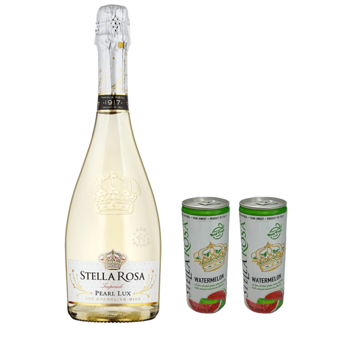 Stella Rosa Pearl Lux & 2 Watermelon Cans Combo Pack