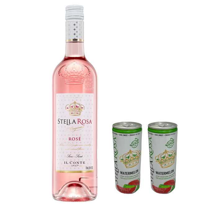 Stella Rosa Rosé & 2 Watermelon Cans Combo Packs