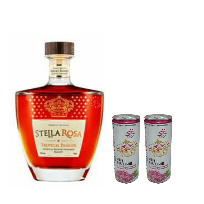 Stella Rosa Tropical Passion Brandy & 2 Ruby Grapefruit Cans Combo Pack