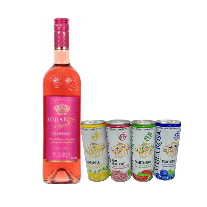 Stella Rosa Cranberry & 4 Pack Stella Rosa Tropical Splash Combo Pack