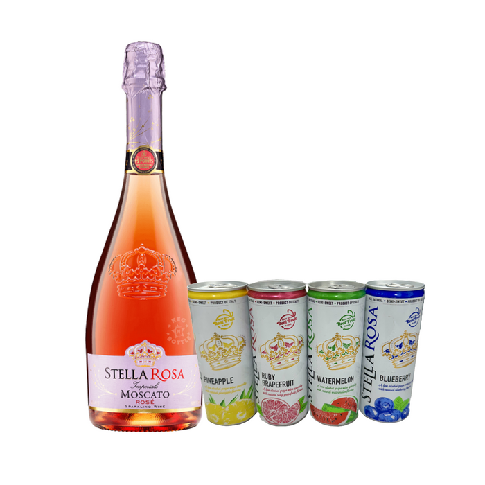 Stella Rosa Moscato Rose & 4 Pack Stella Rosa Tropical Splash Combo Pack