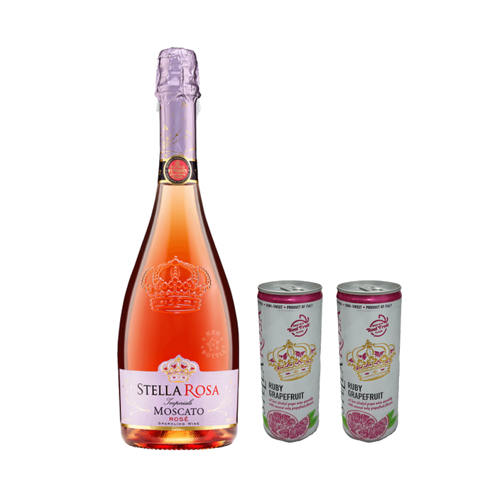 Stella Rosa Moscato Rose & 2 Ruby Grapefruit Cans Combo Pack