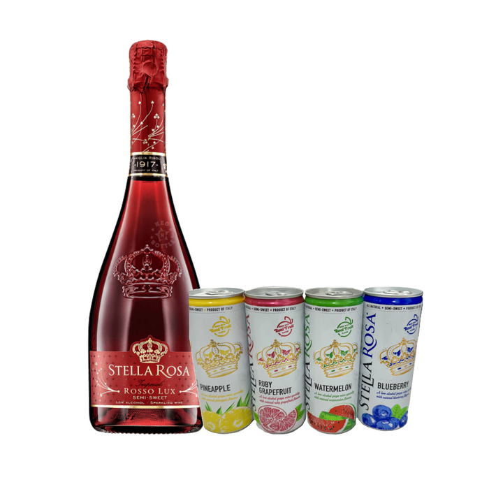 Stella Rosa Rosso Lux & 4 Pack Stella Rosa Tropical Splash Combo Pack