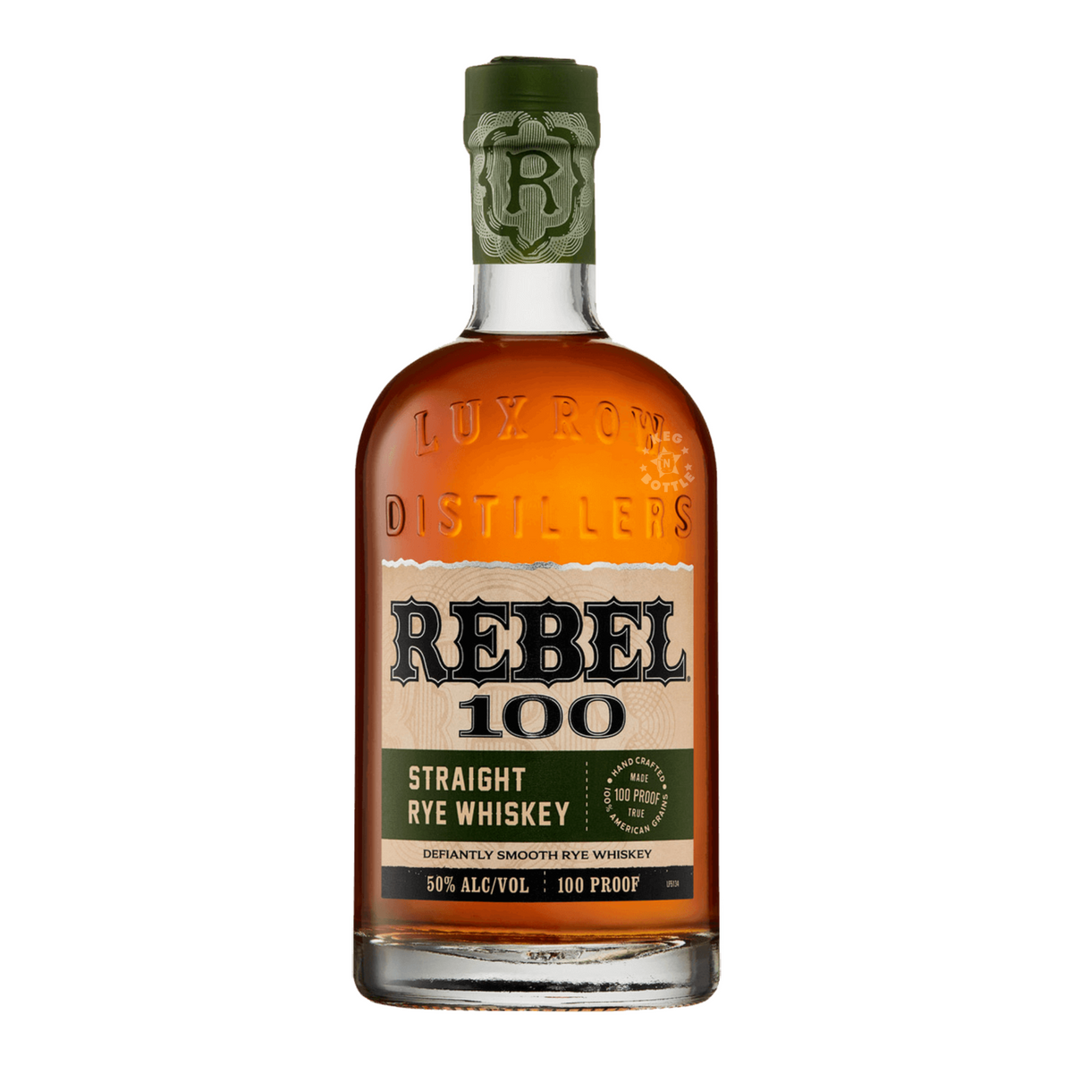 Rebel Straight 100 proof Rye Whiskey (750 mL)