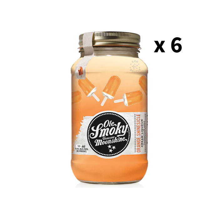 Ole Smoky Orange Shinesicle Cream Moonshine Miniatures (6 x 50 ml)