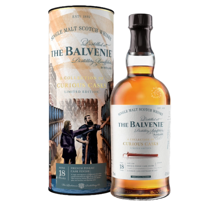 The Balvenie Curious Casks 14 Year Old Bourbon Barrel Single Malt Scotch Whisky (750mL)