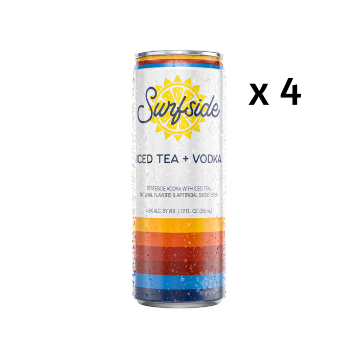 Surfside Iced Tea & Vodka RTD (4 Pack)