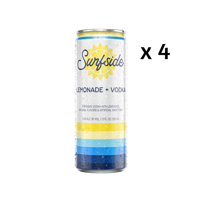 Surfside Lemonade & Vodka RTD (4 Pack)