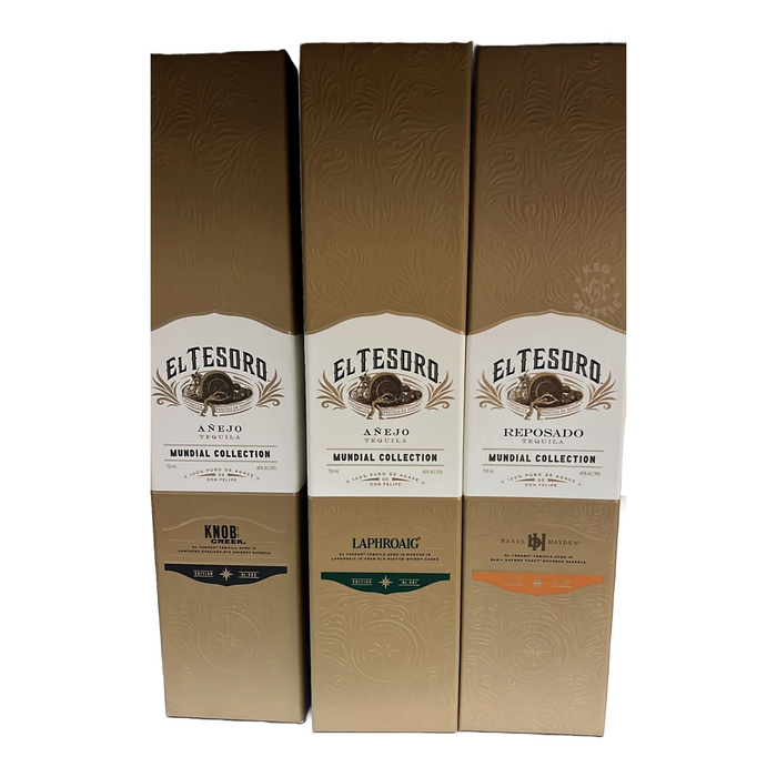 El Tesoro Mundial Collection Tequila Combo Pack (3 x 750 ml)