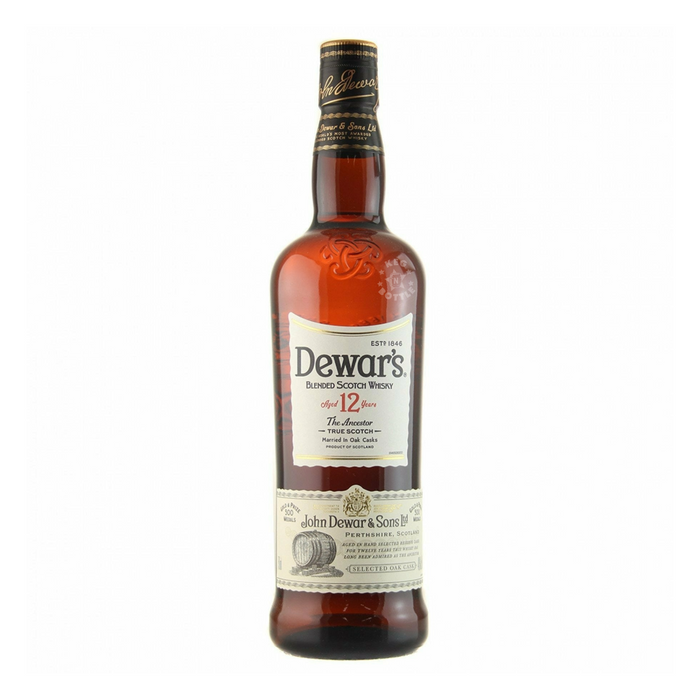 Dewar's 12 Year Blended Scotch Whisky (750 ml)