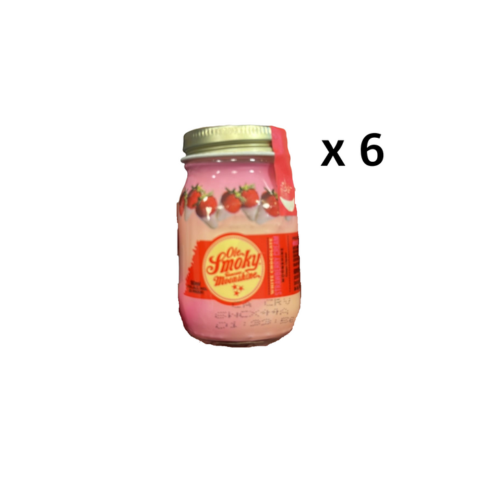 Ole Smoky White Chocolate Strawberry Cream Moonshine Miniatures (6 x 50 ml)