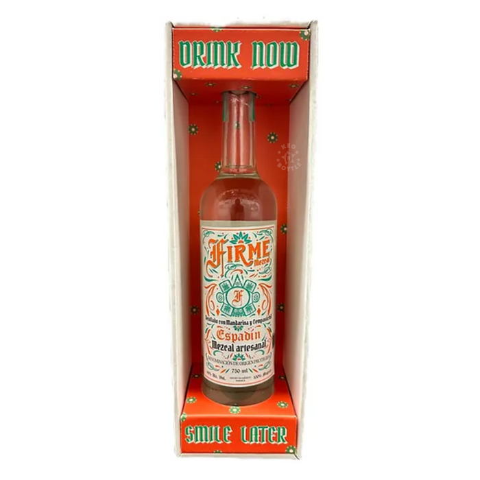 Firme Mezcal Joven Espadin Destilado con Cempasuchil y Mandarina (750 ml)