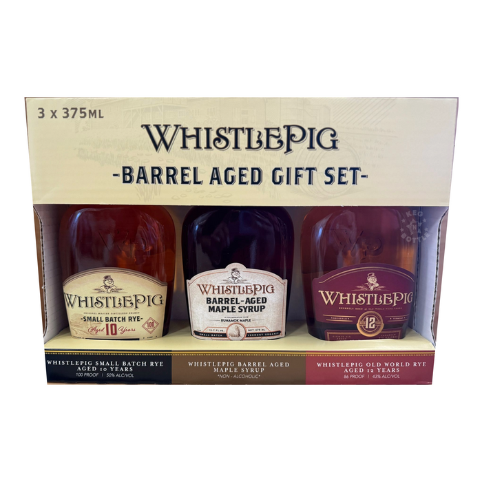 WhistlePig Barrel Aged Gift Set (3 x 375 ml)