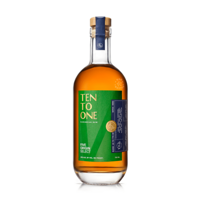 Ten To One Five Origin Select Caribbean Dark Rum (750 ml)