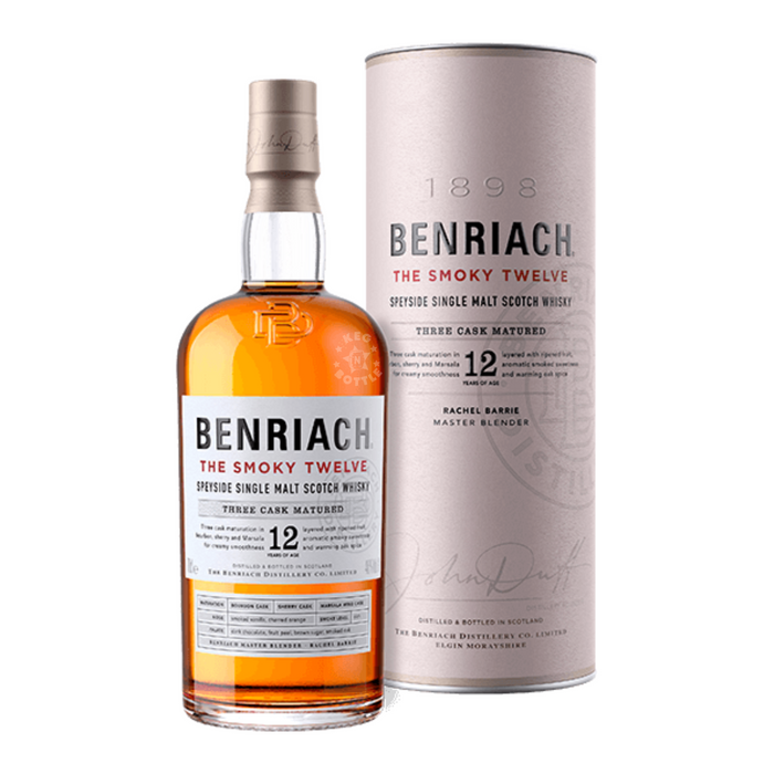 BenRiach The Smoky Twelve Single Malt Scotch Whiskey (750 ml)