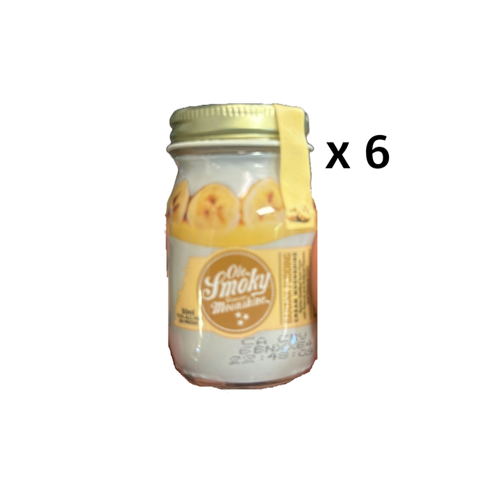 Ole Smoky Banana Pudding Cream Moonshine Miniatures (6 x 50 ml)